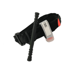Garrot Tourniquet type Combat avec velcro, noir