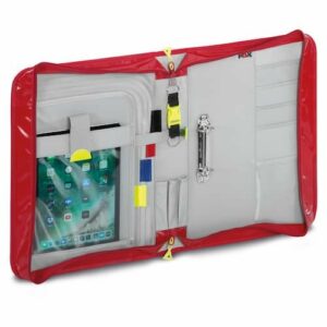 Pochette multi-organiseur Rouge - Documents et Tablette