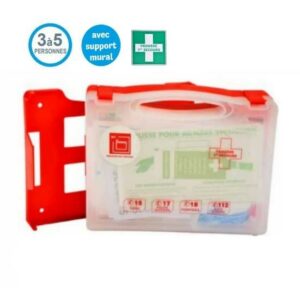 Trousse Médecine du Travail - 3 à 5 pers - avec support mural