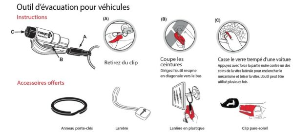 Resqme - Brise-vitre et coupe-ceinture – Image 2