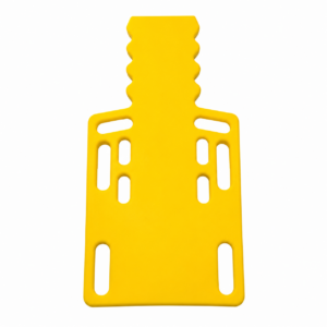 Demi plan dur jaune PEHD, 10 broches