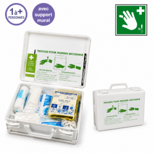 Trousse de secours Membre sectionné – avec support mural