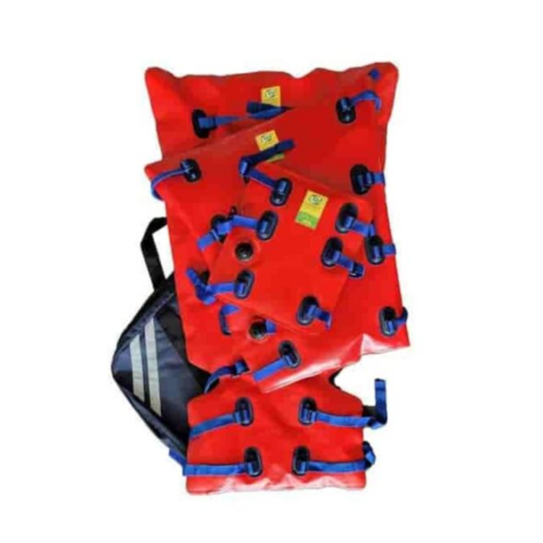 Kit de 3 attelles (poignet/bras/jambe) renfort rouge avec sac de transport