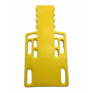 Demi plan dur jaune PEHD, 10 broches