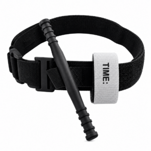 Garrot Tourniquet type Combat avec velcro, noir
