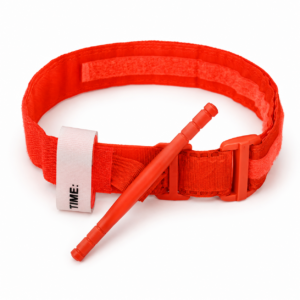 Garrot Tourniquet type Combat avec velcro, orange