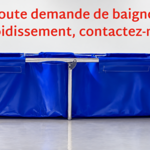 Baignoire de refroidissement d'urgence - Cadre pliant
