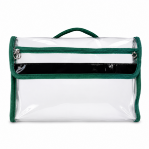 Pochette transparente, Vert